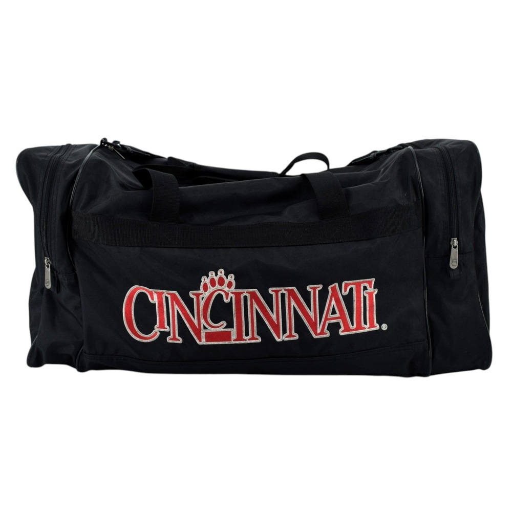 Nike Jordan Cincinnati OS Black Duffel Bag Vintage NCAA Bearcats Gym Travel Bag